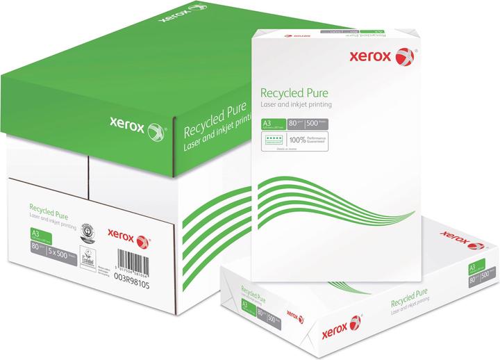 Produktbild Xerox Kopierpapier Recycled Pure A3, 80 g/m², 2500 Stück (80 g/m², 2500 x, A3)