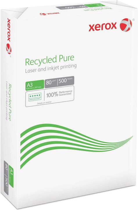 Produktbild Xerox Kopierpapier Recycled Pure A3, 80 g/m², 2500 Stück (80 g/m², 2500 x, A3)