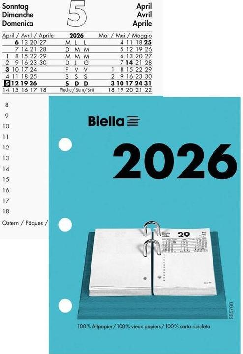 Produktbild Biella Umlegeblock gelocht klein