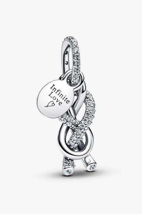 Image du produit Pandora Charm pendentif noeud infini pavé (Argent massif)