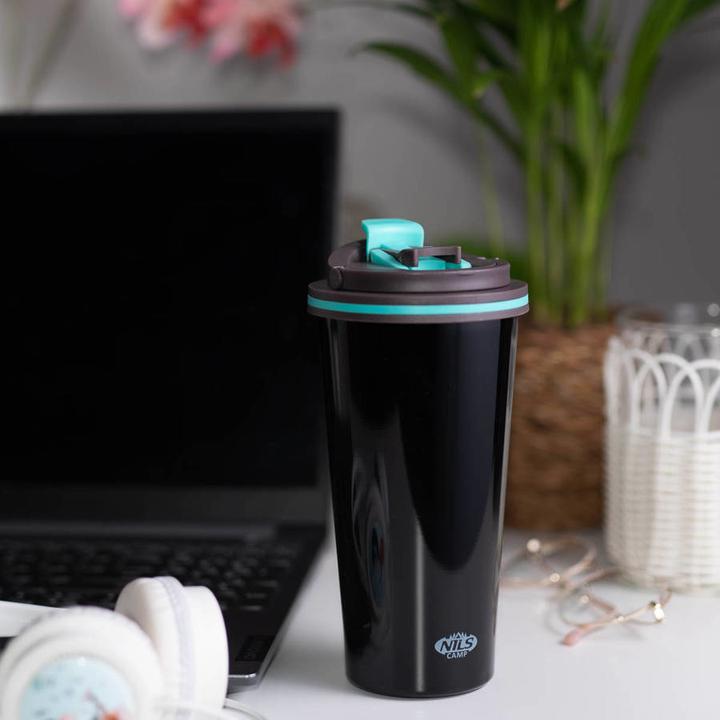 Actual product image Nils Camp NCB18 thermal CUP STATES CAMPSAS BLACK (0.50 l)