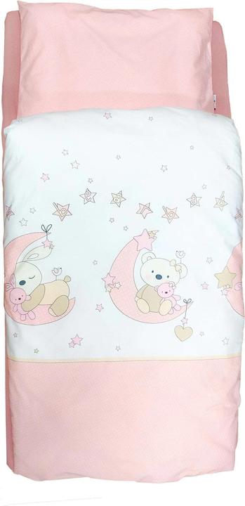 Kuli-Muli Bettwäsche Baby Bear rosa 100/135 (100 x 135 cm, 40 x 60 cm)