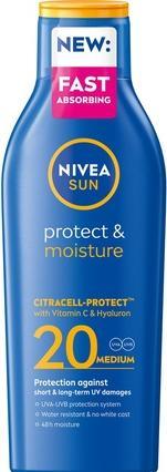 Produktbild NIVEA Sun Protect & Moisture Moisturizing Sun Lotion Spf20 200Ml (Sonnenmilch, SPF 20, 200 ml)