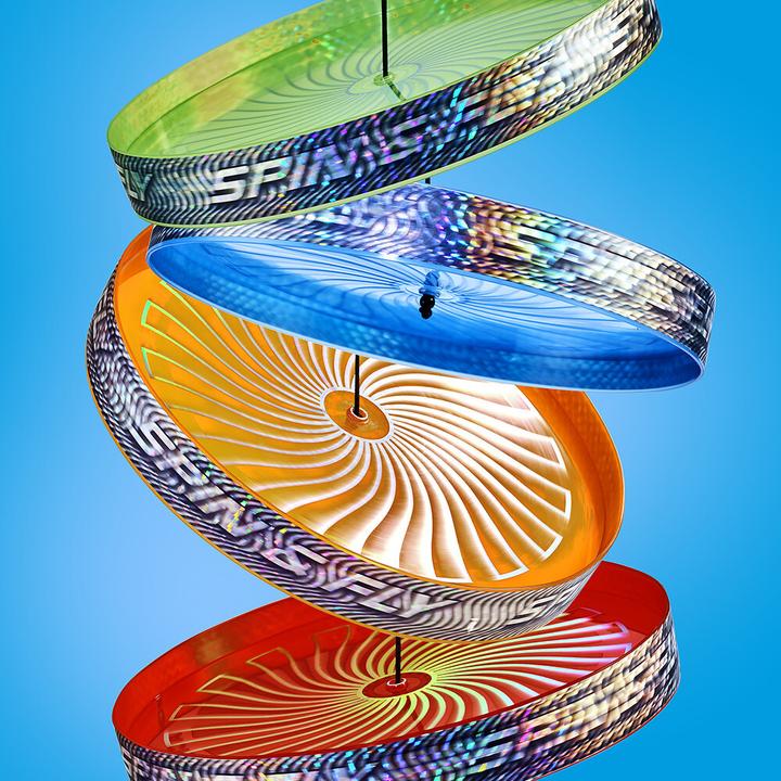 Actual product image Eureka! Acrobat Spin & Fly Juggling Frisbee - Blauw