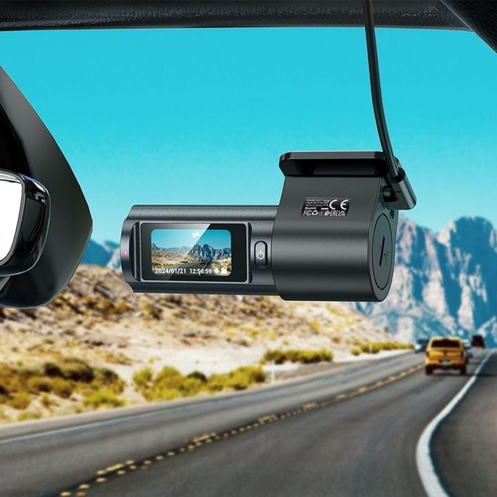 Image du produit Hoco Headphone with microphone driving recorder with display 2K DV7 black (Écran intégré, WiFi, Bluetooth)