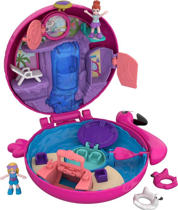 Polly Pocket Pocket World - Aufblasbarer Flamingo