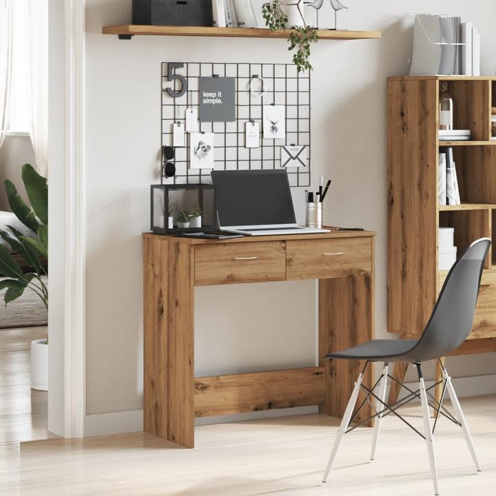 Actual product image VidaXL Schreibtisch Bürotisch Computertisch Arbeitstisch Tisch Artisan-Eiche (80 x 40 x 75 cm)
