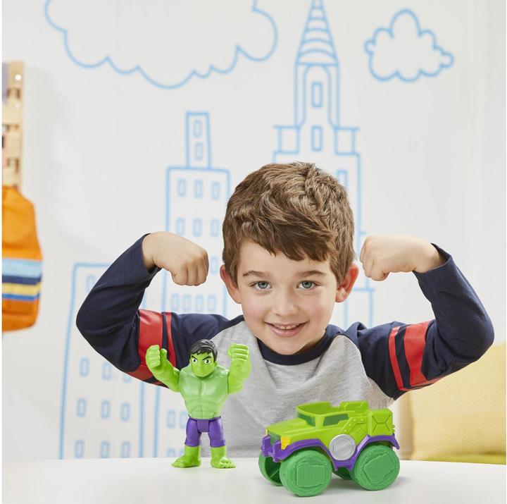 Produktbild Hasbro Hulk Action-Figur und Schmetter-Truck-Fahrzeug