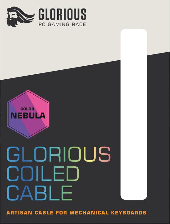Actual product image Glorious PC Gaming Race Coiled Cable Nebula