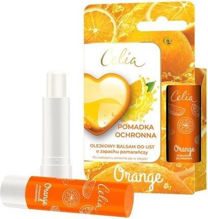 Actual product image Celia Protective Lip Balm Oil Orange 4g
