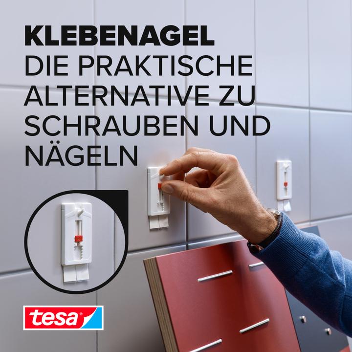 Produktbild tesa Klebenagel für Fliesen & Metall, höhenverstellbar
