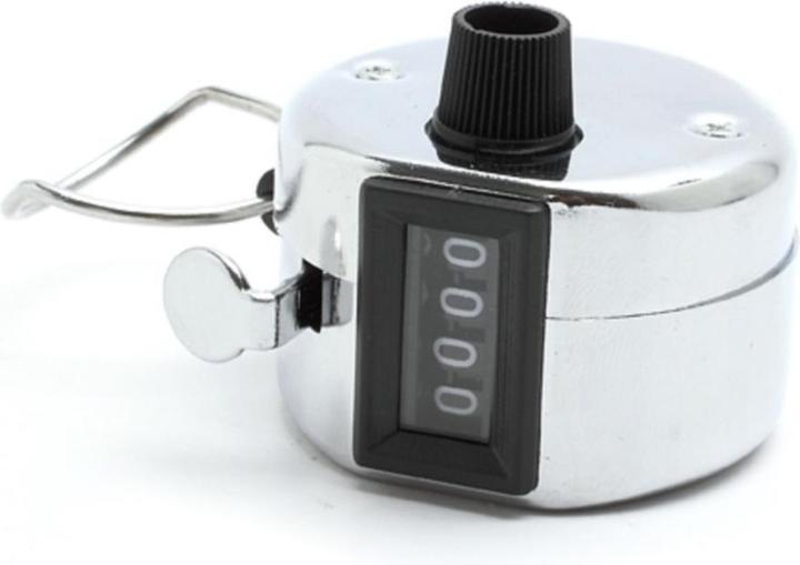 Image du produit Stride Metall Handzähler Schritt Zähler Counter Klicker für Sport / Schule / Veranstaltungen - Silber