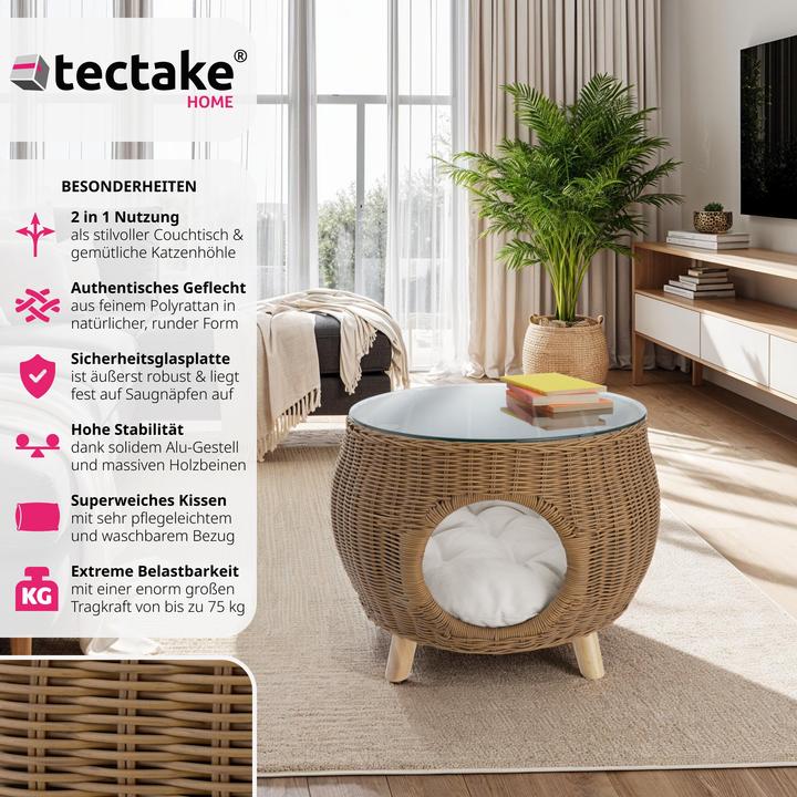 Actual product image tectake Tivoli mit Haustierbett (54 x 54 x 40 cm)