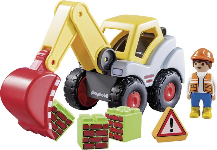 Produktbild Playmobil Schaufelbagger (70125, Playmobil 1.2.3)