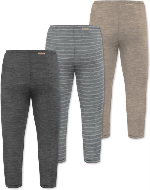 Immagine prodotto Normani Confezione da 3 pantaloni baby merino con piedini - 9543 (86)