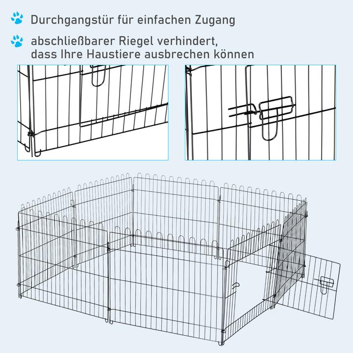 Produktbild PawHut Freilaufgehege für Hasen, Kaninchen und Hundewelpen