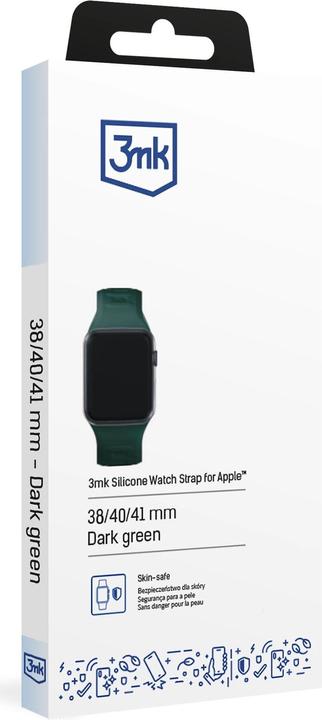 Immagine prodotto 3MK Cinturino in silicone ciemnozielony/ verde scuro dla Apple Watch 38/40/41mm (Acciaio inossidabile, Silicone)