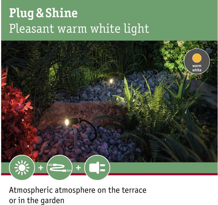 Image du produit Paulmann Kit de démarrage Outdoor Plug & Shine Plantini (200 lm, IP65)