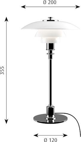 Actual product image Louis Poulsen PH 2/1 table lamp (G9)
