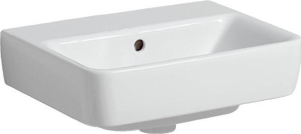Image du produit Geberit Renova Plan, lave-mains, 45x34 cm, sans trou pour robinetterie, avec trop-plein, 501626 (170 mm, 450 mm)