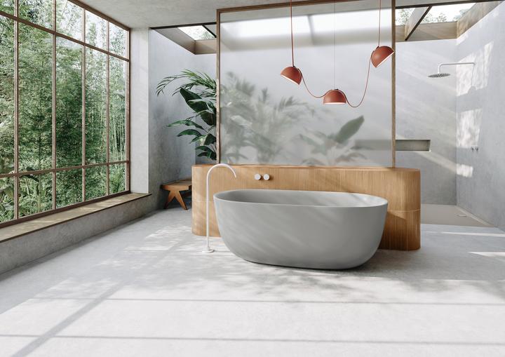 Actual product image Kaldewei MEISTERSTÜCKE OYO DUO Mod. 1051-4034, freestanding bathtub, 1730x820mm, with overflow (92 cm, 76.50 cm)