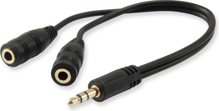 Produktbild equip 3,5mm Headset Adapter Y-Kabel (0.13 m)
