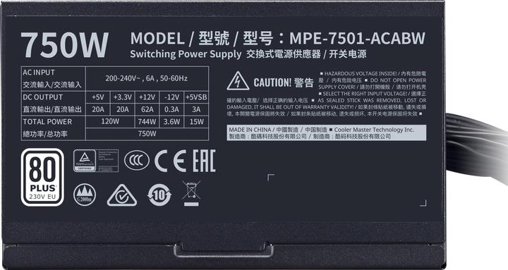 Produktbild Cooler Master Zasilacz MWE 750 White V2 750W (MPE-7501-ACABW-EU) (750 W)