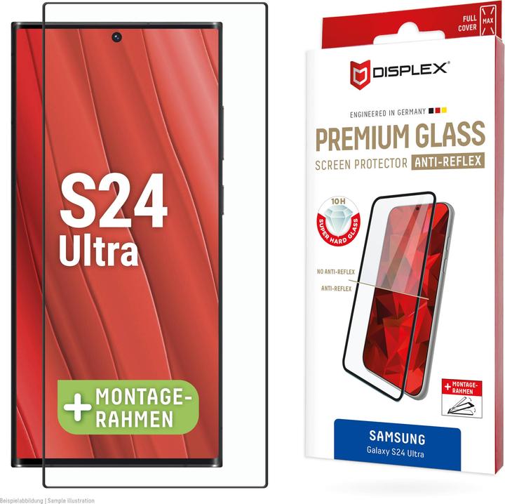 Image du produit Displex Premium Glass, Full Cover Anti-Reflex Panzerglas (1 pièce(s), Samsung Galaxy S24 Ultra)