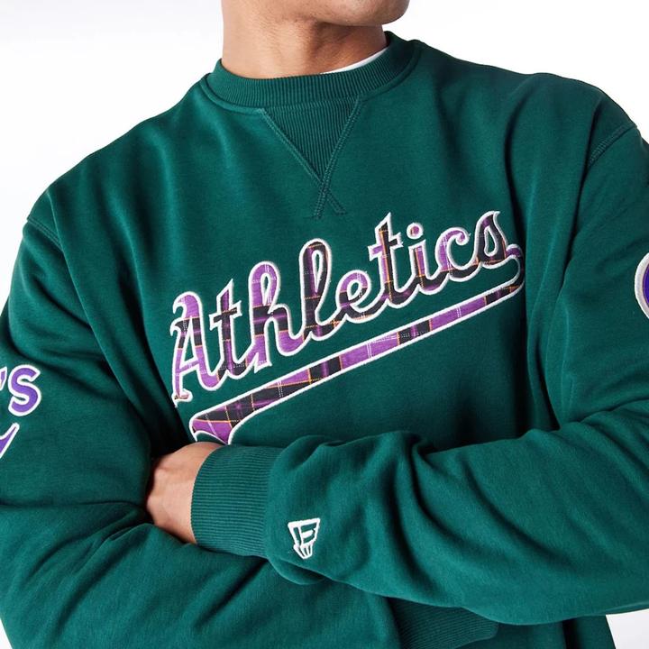 Actual product image New Era weathirt oakland athletic mlb tartan infill (S)