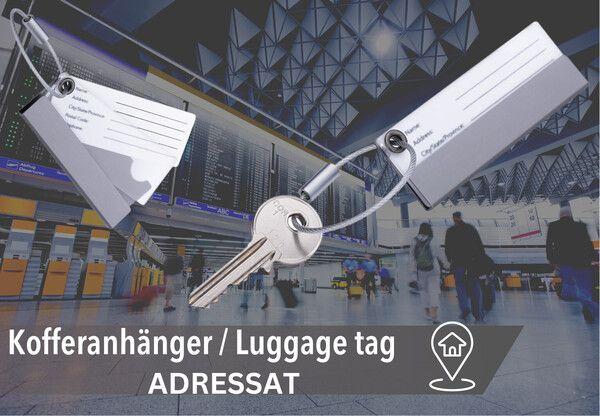 Actual product image Troika ADRESSAT Etiquette de valise, argenté (Locks & Trailers)