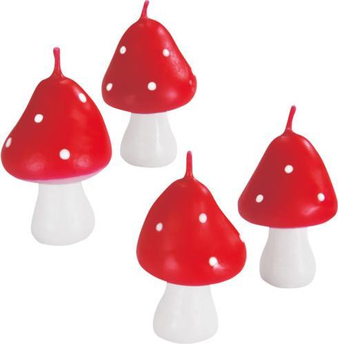 Image du produit Städter Bougies champignon mouche 5 cm 4 pièces