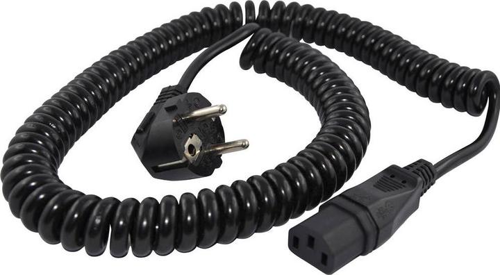 HAWA R6504 Kaltgeräte Anschlusskabel Schwarz 3.8 m Spiralkabel (3.80 m)