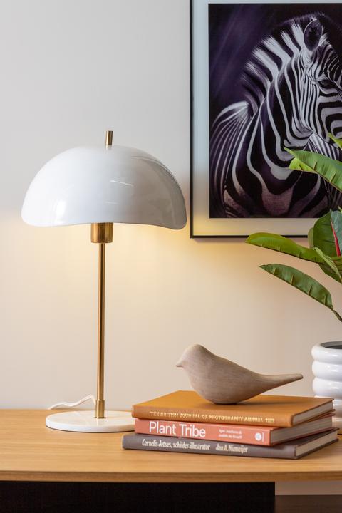 Produktbild Leitmotiv - Tafellamp Waved Dome - Wit (E27)