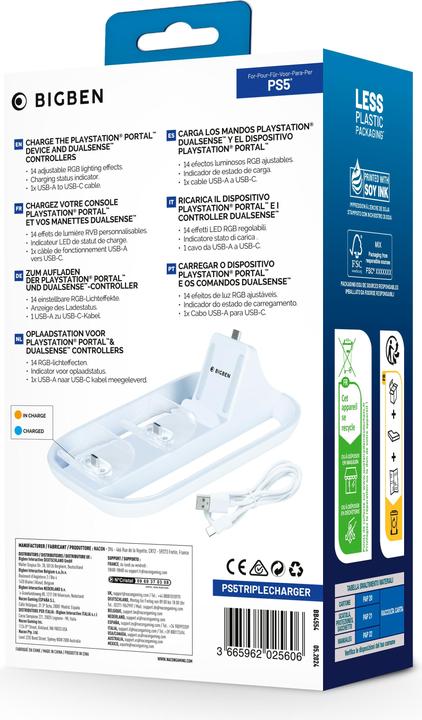 Produktbild Nacon Gaming 3-in-1 Ladestation (PS5)