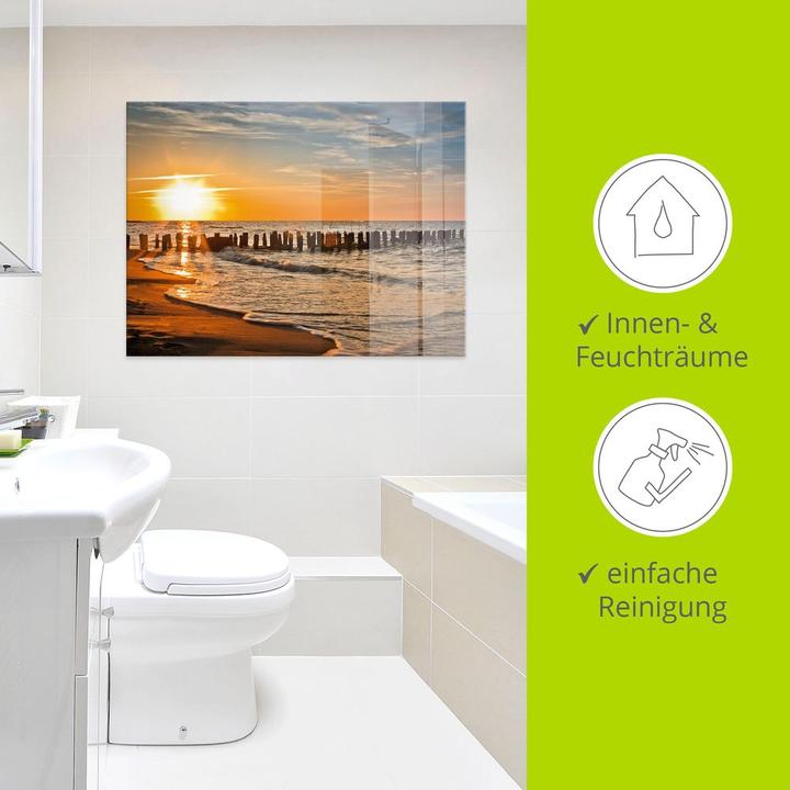 Actual product image Artland Beautiful sunset on the beach T3ZU (125 x 50 cm)
