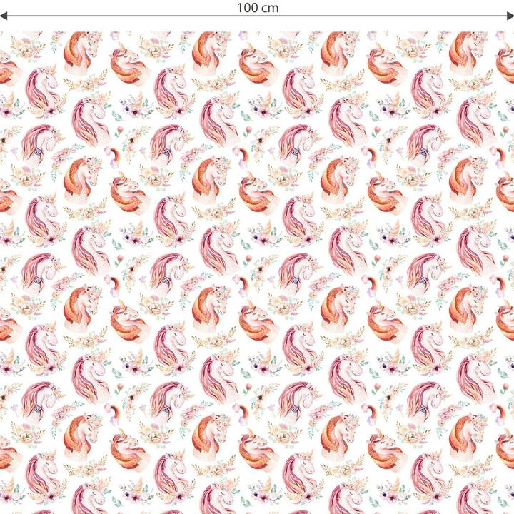 Image du produit Trenddeko Licorne - couronne de fleurs (100 x 50 cm)