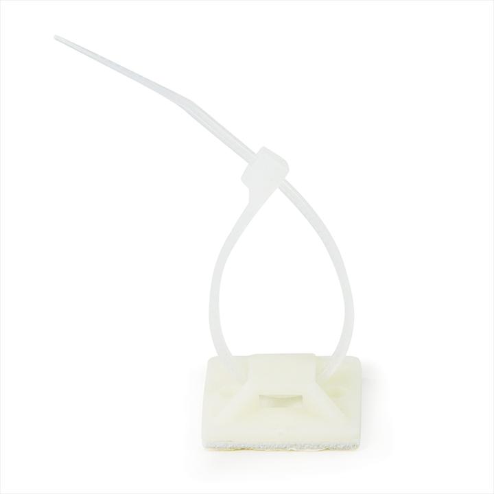 Actual product image LogiLink Cable tie mounts, self-adhesive, cable tie receptacle: (Fixing loops, 20 mm, 100 pcs.)