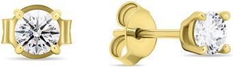 Produktbild Brilio Silver - Gold-plated stud earrings with clear zircons EA580/1/2/3/4Y - Diameter: 0.7 cm