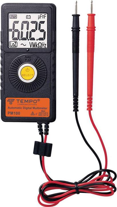 Actual product image Tempo Communications Hand Multimeter Digital PM100 (CAT III 300V)