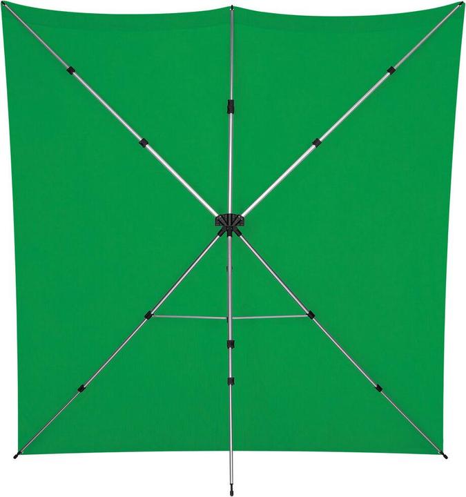 Image du produit Westcott X-Drop Pro - Green Screen (8' x 8') Kit Chroma-Key Green Backdrop Kit, 2.4x2.4m (240 cm, 800 cm)