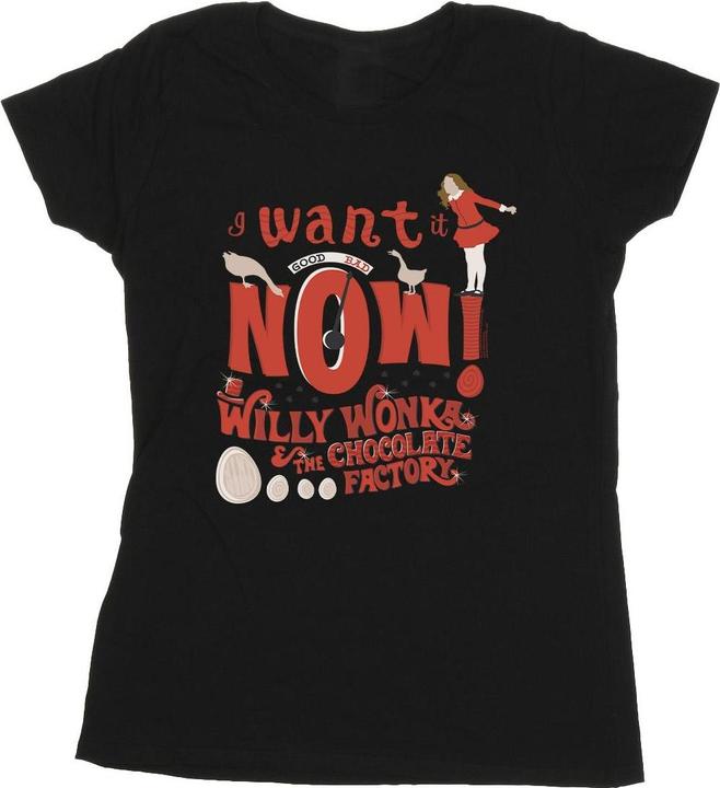 Willy Wonka & the Chocolate Factory Verruca Salt I Want It Now TShirt (M)