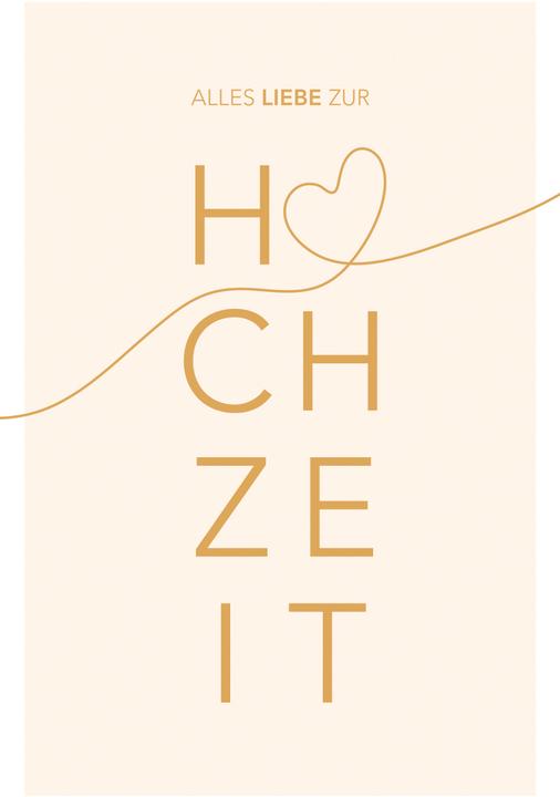 Produktbild ABC Hochzeitskarte (1 Stk.)