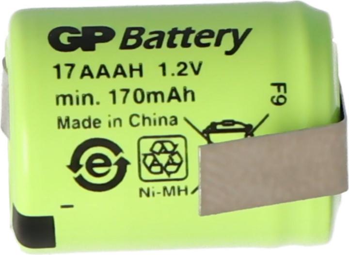 Immagine prodotto AccuCell Akku KAN 1/3AAA Micro mit Lötfahne Z-Form (1 pz., 1/3 AAAA, 150 mAh, Batteria + Caricabatterie)