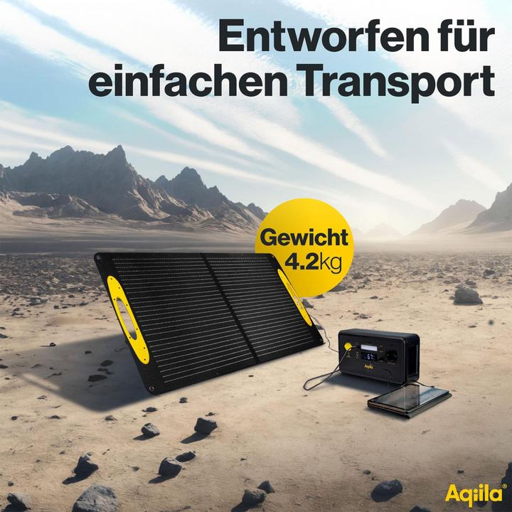 Actual product image Aqiila Sunbird P21 - Foldable solar panel (21 W, 0.60 kg)