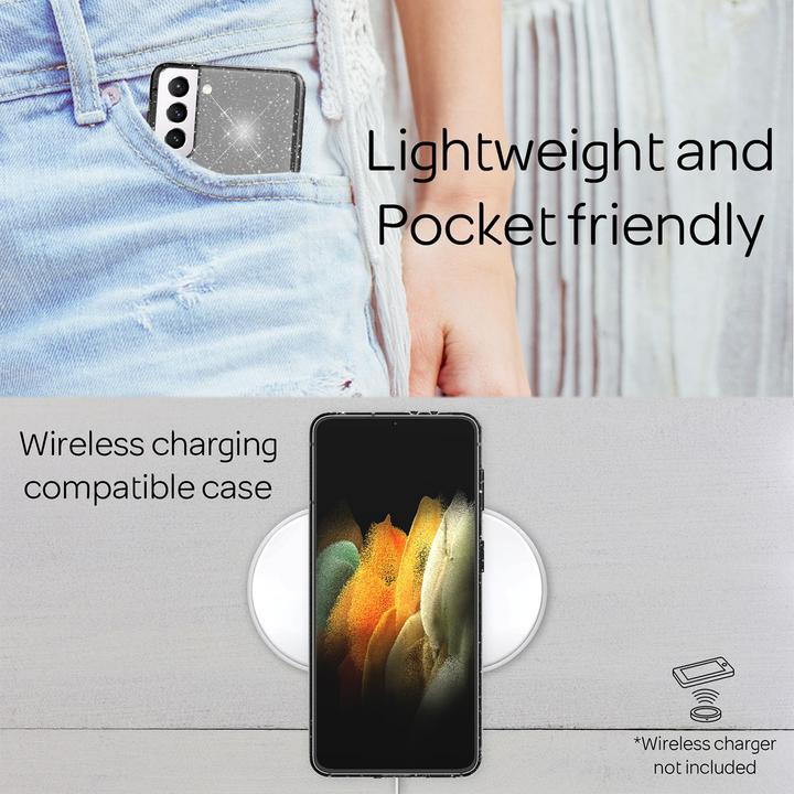 Immagine prodotto Nalia Custodia per cellulare Glitter (Samsung Galaxy S21+)