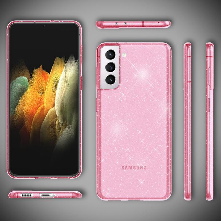 Immagine prodotto Nalia Coperchio del telefono cellulare Glitter (Samsung Galaxy S21)