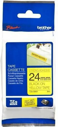 Produktbild Brother TZ-S651 Laminiertes Band (2.40 cm, Gelb)