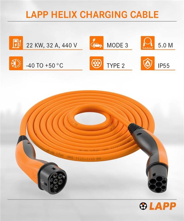 Produktbild Lapp Mobility Helix (Typ 2, 22 kW, 32 A, 5 m)