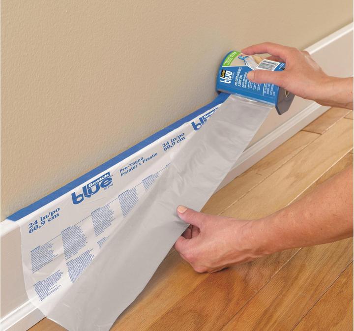 Produktbild Scotch Blue Abdeckpapier mit Malerabdeckband (600 mm)