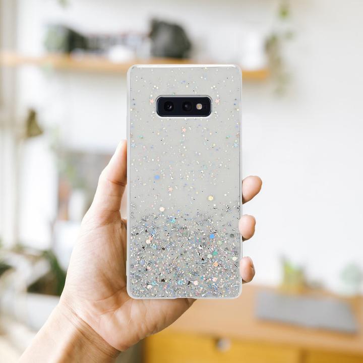 Image du produit Cadorabo Couverture TPU paillettes scintillantes (Samsung Galaxy S10e)